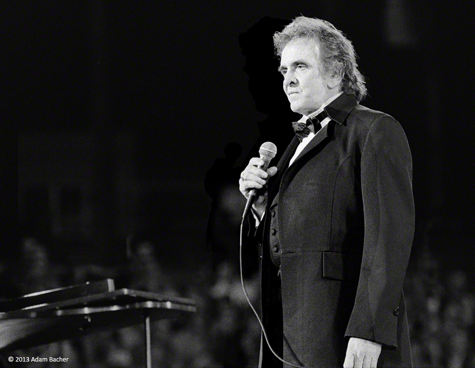 Johnny Cash on stage, Portland Oregon 1992