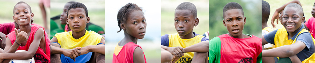 Haiti soccer kids at L’Athlétique d’Haïti