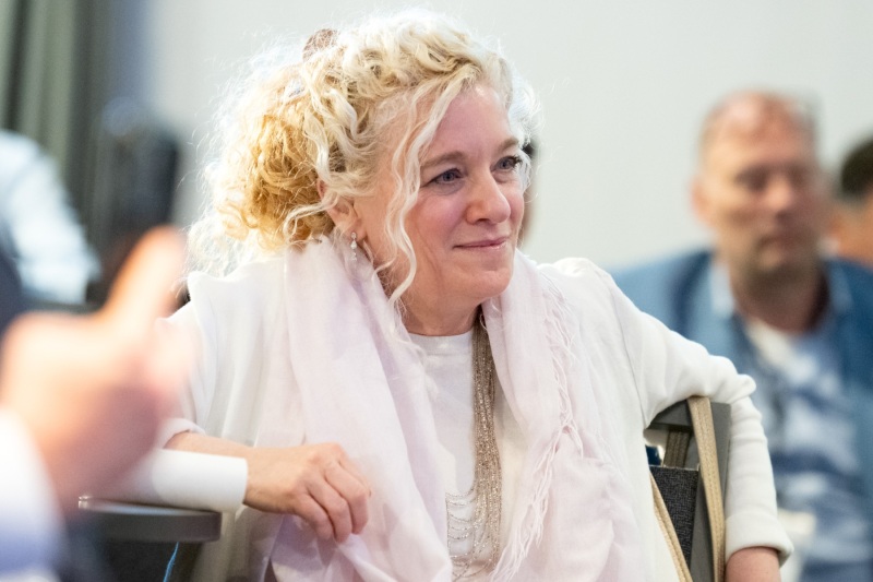 Allison Massari in audience at Helix Mastermind