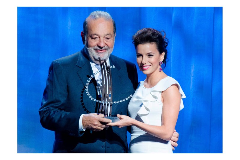 Eva Longoria, Carlos Slim Helú,  Global Citzen Awards, Clinton Global Initiative, CGI 2012 meetings, Designing for Impact, New York, September 2012