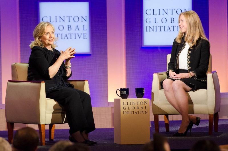 Clinton Global Initiative Annual Meeting 2011, Closing Plenary, President Bill Clinton, Hillary Rodham Clinton, Chelsea Clinton, 09-22-2011