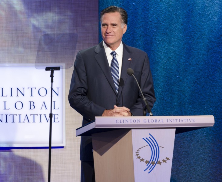 Mitt Romney, Clinton Global Initiative, CGI 2012 meetings, Designing for Impact, New York, September 2012