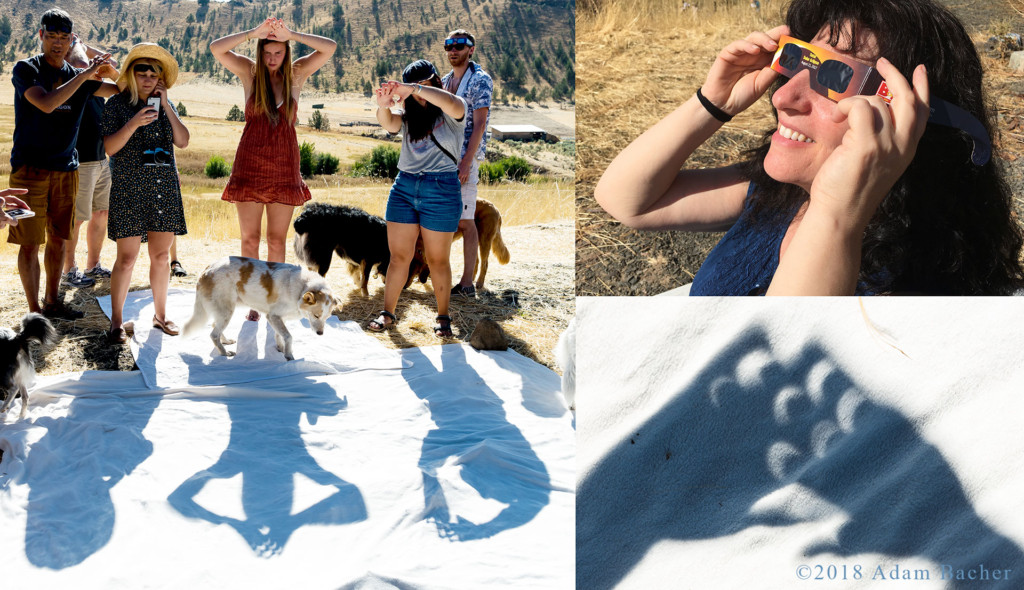 2017-08-21_ECLIPSE-shadow-party-v Eclipse party in Spray, Oregon.
