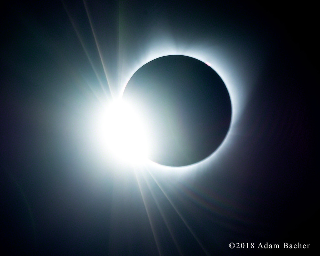total-eclipse-of-sun-first-diamond-ring Total eclipse of the sun, first diamond ring. Spray, Oregon.