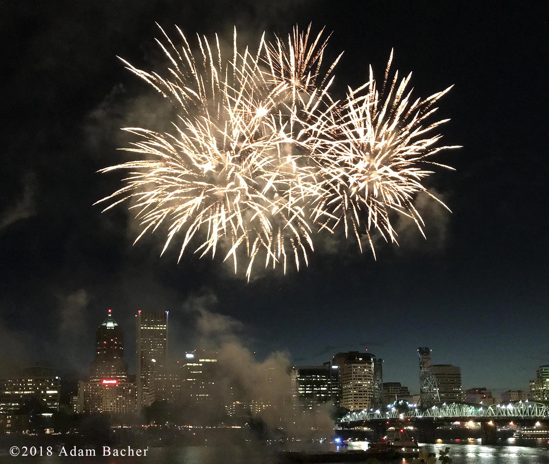 Fireworks_Portland_waterfront_Adam_Bacher_Photography_c_w Fireworks over Portland, Oregon, on 4th of July